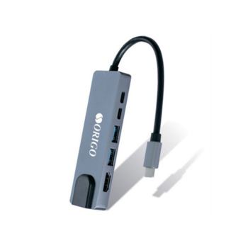 Док-станция ORIGO Док-станция USB-C, 2xUSB 3.0, 1xUSB-C/PD 3.0, 1xUSB-C, 1x1000Base-T, 1xHDMI