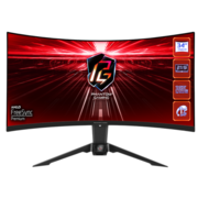 Монитор ASROCK 34" PG34WQ15R2B VA Curved 3440x1440 1 ms MPRT 550 cd 165Hz HDR 400 VESA HAS Tilt HDMI*2 DP Type C black