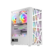 корпус Formula V Line MANA WHITE, ATX, TYPE-C*1, USB2.0*1, USB3.0*1, FRONT 3x120mm FRGB, REAR 1x120mm FRGB