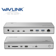 док-станция Docking Station WAVLINK Thunderbolt 4 Dual Display/98W Power Delivery Include 20V/11.5A Power Adapter/4xUSB3.0/3xThunderbolt 4/2xDP 4K 60HZ/2xHDMI 4K 60HZ/1xGigabit LAN/1xCombo Audio Jack/1xCardReader