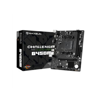 Материнская плата MAXSUN MS-Challenger B450M, AM4, B450, 2*DDR4, 4*SATA 3.0, M.2, USB 3.2, USB 2.0, 1*PCIE 16, 1*PCIE 1, HDMI+VGA, mATX