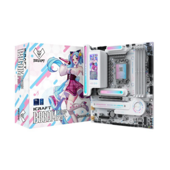 Материнская плата MAXSUN MS-iCraft 860M CROSS Pro, B860, LGA1851, 4*DDR5, 4*SATA3, 2*M.2, USB 3.2, USB 2.0, Type-C, 1*PCIEx16, 1*PCIex4, HDMI+DP, mATX