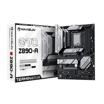 Материнская плата MAXSUN MS-Terminator Z890-A, LGA1851, Z890, 4*DDR5, 4*SATA3, 4*M.2, USB 3.2, USB 2.0, Type-C, 4*PCIEx16, HDMI+DP, ATX