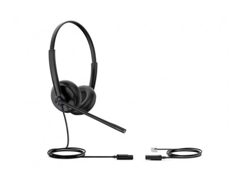 Гарнитура YEALINK YHS34 Dual Дуо, Проводная, HD звук, QD, RJ9, шт