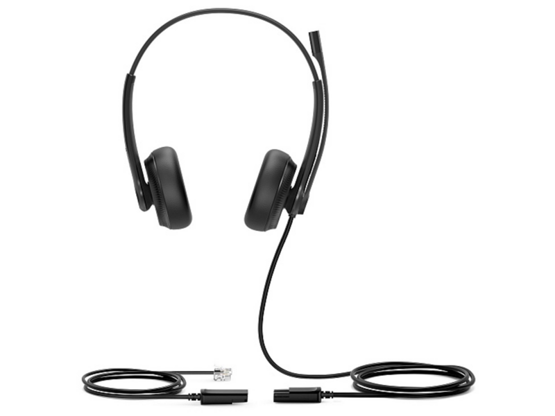 Гарнитура YEALINK YHS34 Dual Дуо, Проводная, HD звук, QD, RJ9, шт