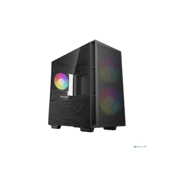 Корпус MiniTower Deepcool CH360 black (mATX, без БП, ARGB, USB3.2 Type-A + USB3.2 Type-C) (R-CH360-BKAPE3-G-1)