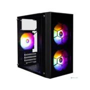 1STPLAYER FIREBASE X1 Black / mATX / 3x120mm LED fans / X1-BK-3F1