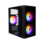 1STPLAYER FIREBASE X1 Black / mATX / 3x120mm LED fans / X1-BK-3F1