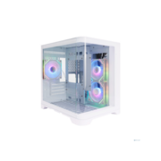 1STPLAYER UVIEW UV5 ARGB White / mATX / 3x120mm ARGB fans / UV5-WH-2FC7R-W-1FC7-W