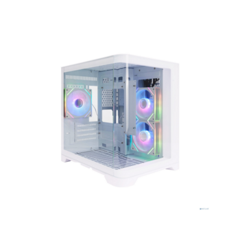 1STPLAYER UVIEW UV5 ARGB White / mATX / 3x120mm ARGB fans / UV5-WH-2FC7R-W-1FC7-W