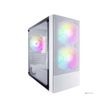 1STPLAYER Корпус FIREBASE X4-M White / mATX, TG / 1x120mm & 2x140mm LED fans inc. / X4-M-WH-2F1P-W-1F1-W