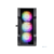 1STPLAYER Корпус TRILOBITE T3-G Black / mATX, TG / 4x 120mm LED fans inc. / T3-G-BK-4F1