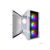 1STPLAYER Корпус TRILOBITE T3-G White / mATX, TG / 4x 120mm LED fans inc. / T3-G-WH-4F1-W