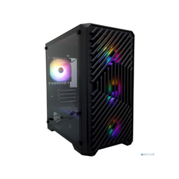 1STPLAYER TRILOBITE T5 Black / mATX, TG / 4x120mm LED fans inc. / T5-BK-4F1