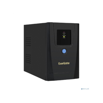 Exegate EX292768RUS ИБП ExeGate SpecialPro UNB-650.LED.AVR.1SH.2C13.RJ.USB <650VA/360W, LED, AVR,1*Schuko+2*C13, RJ45/11,USB, металлический корпус, Black>