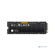 WD SSD Black SN850X, 1.0TB, M.2(22x80mm),[WDS100T2XHE] NVMe, PCIe 4.0 x4, 3D TLC, R/W 7300/6300MB/s, IOPs 800 000/1 100 000, TBW 600, DWPD 0.3, with Heat Spreader (12 мес.)