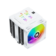 Устройство охлаждения(кулер) Thermalright Peerless Assassin 120 Digital ARGB Soc-AM5/AM4/1200/1700/1851 белый 4-pin 25.6dB Al+Cu LCD Ret (PA120-DIGITAL-WH-ARGB)