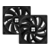 Устройство охлаждения(кулер) Thermalright Burst Assassin Vision 120 Soc-AM5/AM4/1200/1700/1851 черный 4-pin 25.6dB Al+Cu LCD Ret (BA120-VISION-BL)