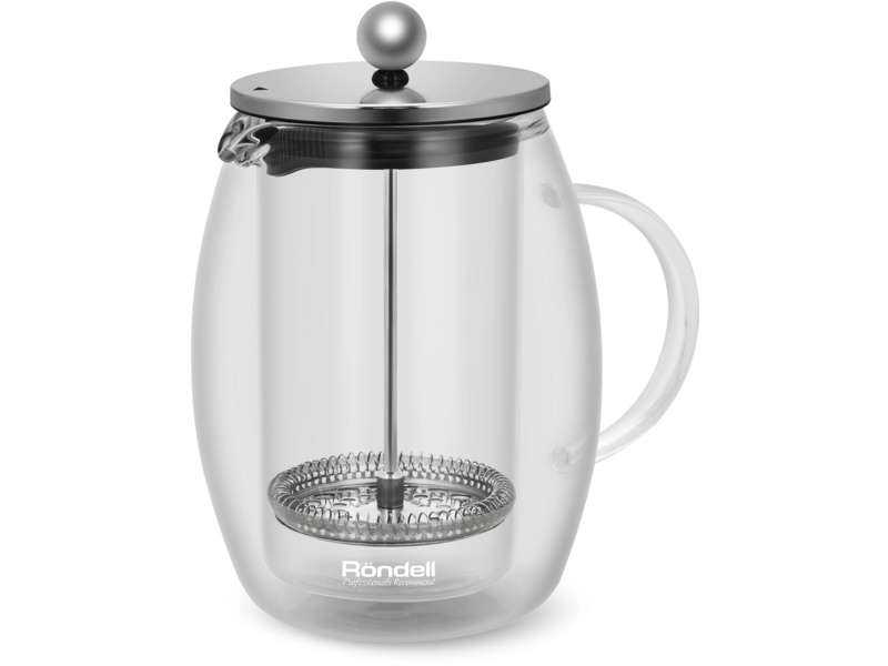 Френч-пресс Rondell Calypso RDS-1821 0.6л прозрачный