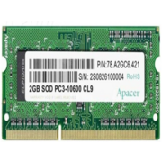 Оперативная память Apacer DDR3 4GB 1600MHz SO-DIMM (PC3-12800) CL11 1.35V (Retail) 512*8 3 years (AS04GFA60CATBGJ/DV.04G2K.KAM)