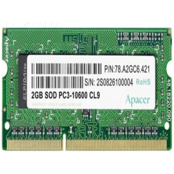 Оперативная память Apacer DDR3 4GB 1600MHz SO-DIMM (PC3-12800) CL11 1.35V (Retail) 512*8 3 years (AS04GFA60CATBGJ/DV.04G2K.KAM)
