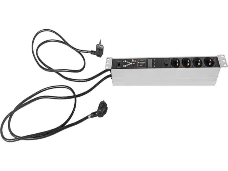 АВР Rem R-16-4S-T-440-2X1.8 1U 19" ввод:2xSchuko выход:4xSchuko16A черный