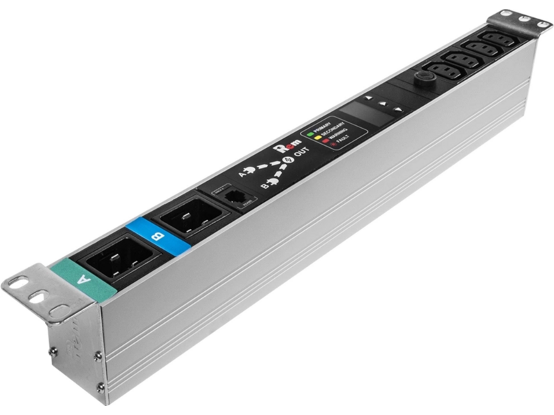 АВР Rem R-16-4C13-T-440-2XC20 1U 19" ввод:2xС20 выход:4xС1316A черный