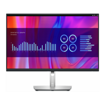 Монитор Dell 27" P2723DE S/BK ( IPS; 16:9; 350cd/m2; 1000:1; 8ms; 2560x1440x60Hz; DP; DPout; HDMI; USB-C; 4xUSB; RJ45; Tilt; Swiv; HAS; Pivot; VESA)