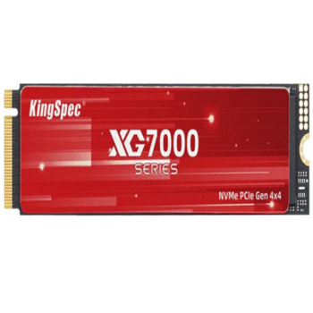 Твердотельный накопитель Твердотельный накопитель/ Kingspec SSD XG7000 2280, 1024GB, M.2(22x80mm), NVMe, PCIe 4.0 x4, 3D NAND, R/W 7400/6600MB/s, IOPs 710 000/610 000, TBW 600, DWPD 0.89, with Heat Sink (3 года)
