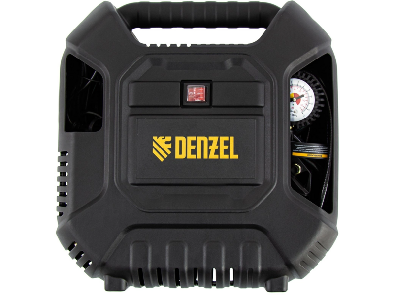 Компрессор поршневой Denzel DL1100 безмасляный 1100Вт черный