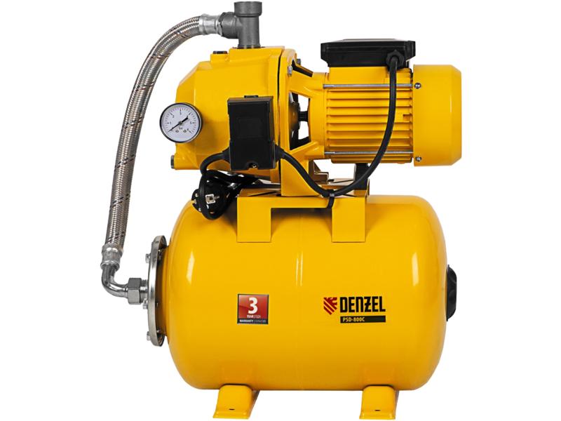 Насосная станция центробежный Denzel PSD800C 800Вт 2400л/час (97212)