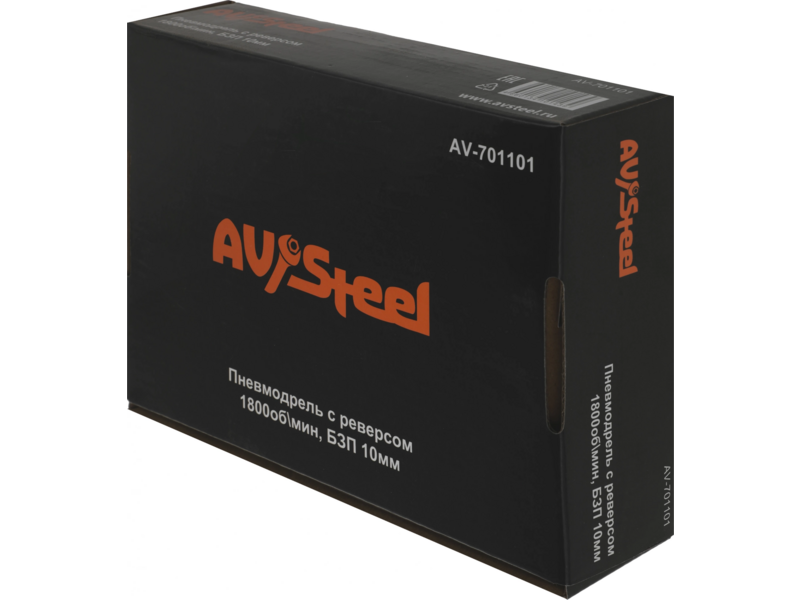 Дрель прямая Av Steel AV-701101 106л/мин патр.:быстрозажимной оранжевый/черный