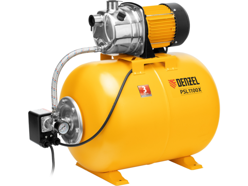 Насосная станция центробежный Denzel PSL1100X 1100Вт 3600л/час (97311)