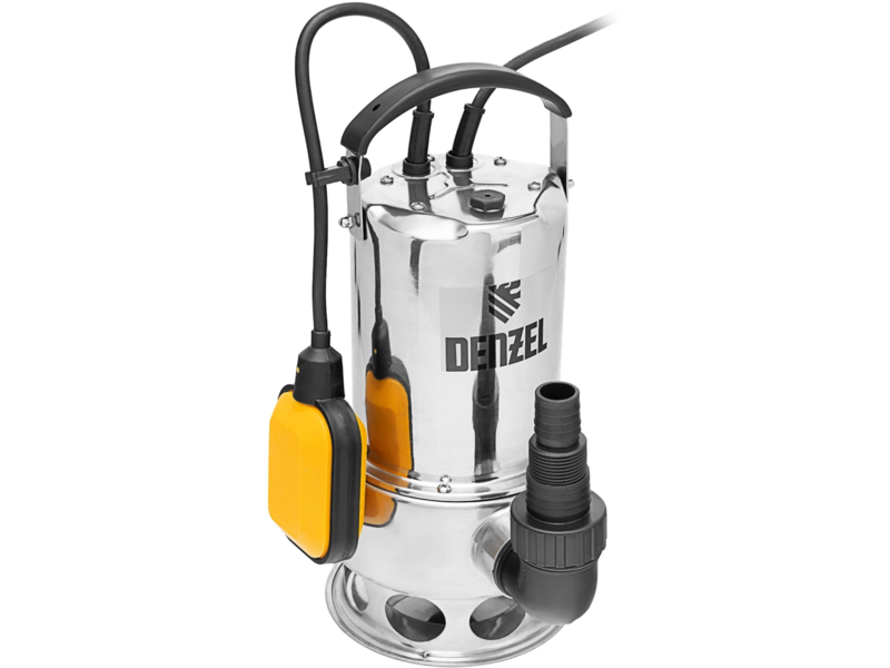 Насос дренажный Denzel DPL800X 800Вт 16500л/час (97324)