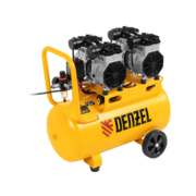 Компрессор поршневой Denzel DLS 2200/50 безмасляный 380л/мин 50л 2200Вт желтый