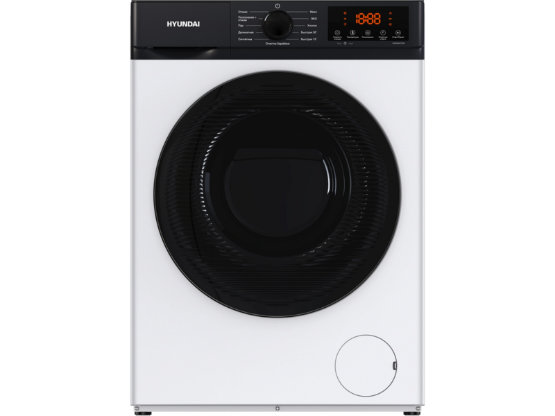 Стиральная машина Hyundai WME6215 класс: A загр.фронтальная макс.:6кг белый инвертер
