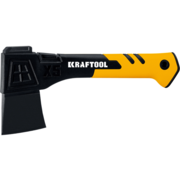 Топор Kraftool 20660-05 малый черный/желтый в комплекте:чехол-ножны