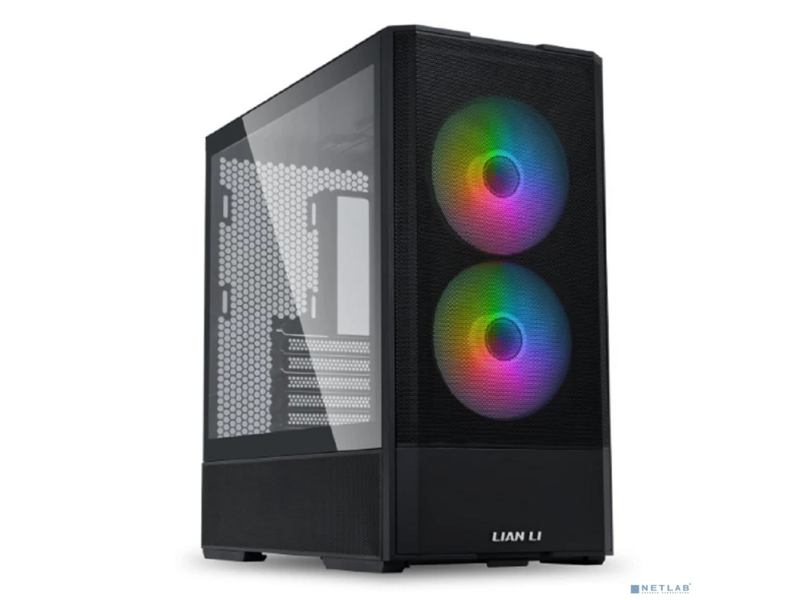 Lian Li Корпус Lancool 207 / Black / Mid-Tower, TG / 2x 140mm ARGB + 2x 120mm non LED fans inc. / G99.LAN207RX.10RS