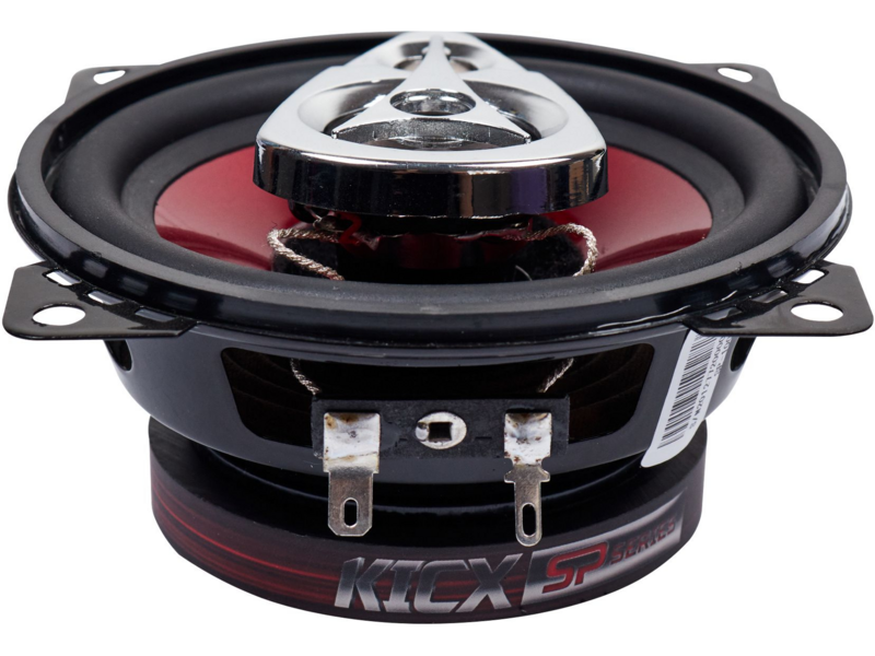 Колонки автомобильные Kicx SP 100 60Вт 89дБ 4Ом 10см (4дюйм) (ком.:2кол.) коаксиальные трехполосные
