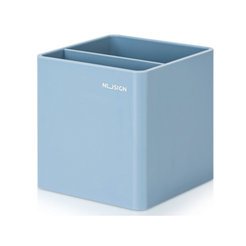 Подставка Deli NS011BLUE NS011 Nusign 2отд. для письменных принадлежностей 84х84х86мм синий пластик