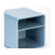 Подставка Deli NS011BLUE NS011 Nusign 2отд. для письменных принадлежностей 84х84х86мм синий пластик