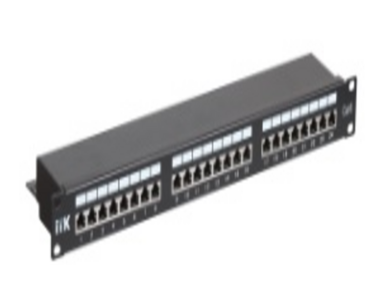 ITK 1U патч-панель кат.6 STP, 24 порта (Dual), с кабельным органайзером