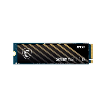 Твердотельный накопитель MSI SSD SPATIUM M450, 1000GB, M.2(22x80mm), NVMe, PCIe 4.0 x4, 3D TLC, R/W 3400/2500, IOPs , TBW 350, DWPD 0.19 (5 лет)