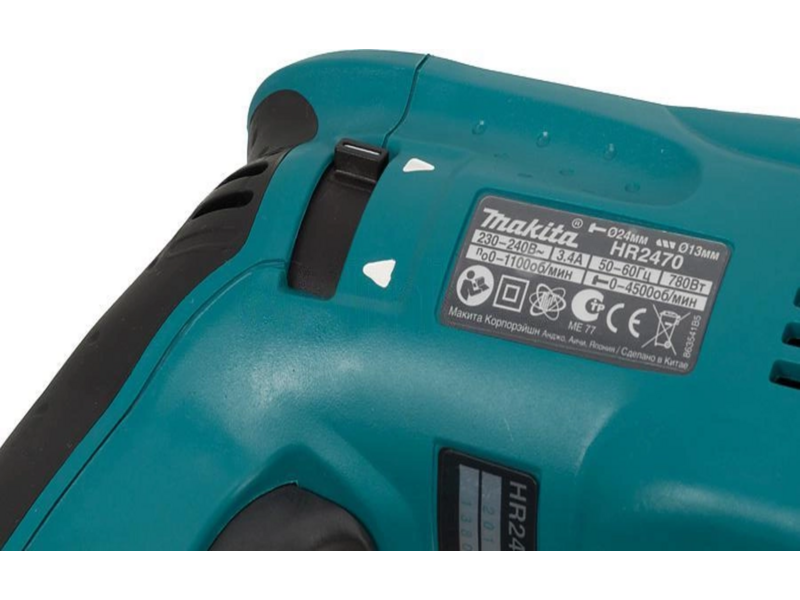 Перфоратор Makita HR2470 патрон:SDS-plus уд.:2.4Дж 780Вт (кейс в комплекте)