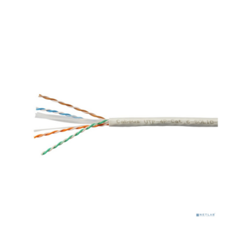 кабель Cabeus UTP-4P-Cat.6-SOLID-LSZH-GY Кабель витая пара UTP (U/UTP), категория 6, 4 пары (23 AWG), одножильный, LSZH нг(А)-HF, серый (305 м)