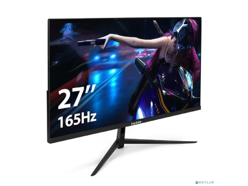 LCD ExeGate 27" EF2707C Combat {IPS 1920x1080 165Hz 1ms 16:9 300cd 1000:1 178/178 HDMI DisplayPort} [EX297306RUS]