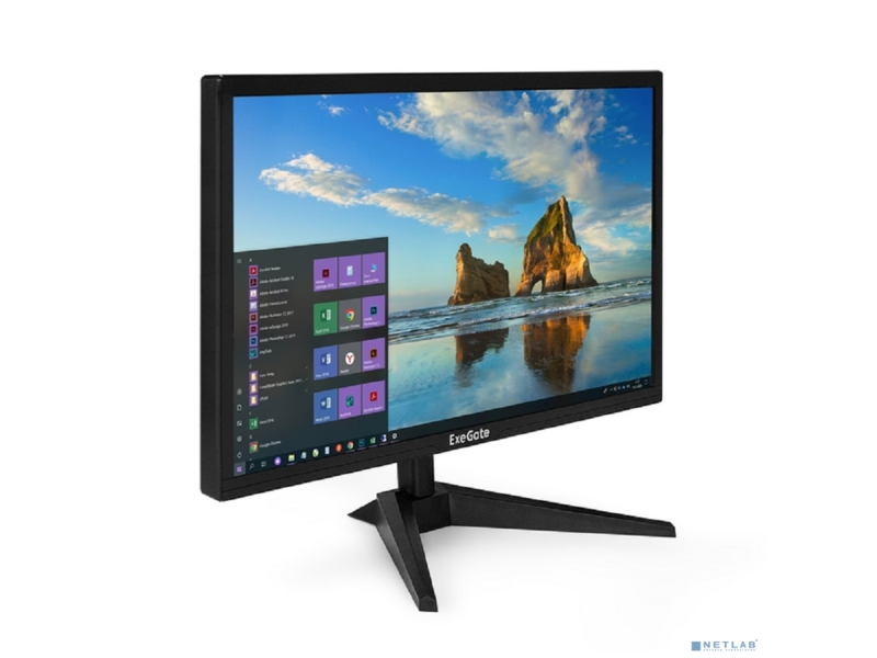 LCD ExeGate 21.5" EB2200A черный {VA 1920x1080 75hz 5ms 16:9 200cd 3000:1 170/160 D-Sub HDMI VESA регулировка наклона} [EX297376RUS]