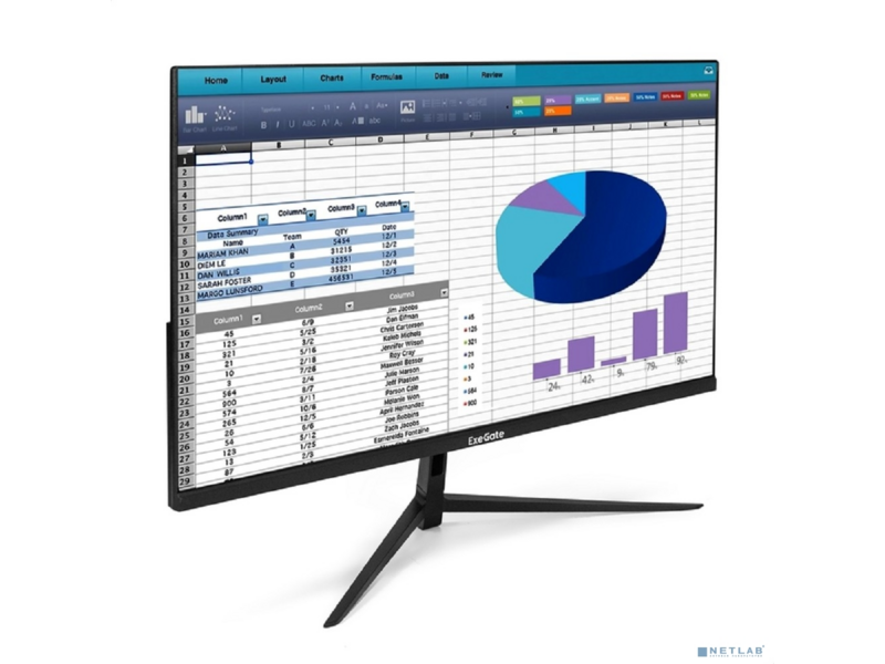 LCD ExeGate 23.8" EZ2400TA ProSmart {IPS 1920x1080 75Hz 5ms 280cd 3000:1 178/178 D-Sub HDMI1.4 DisplayPort VESA} [EX296282RUS]