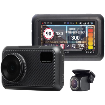 Видеорегистратор с радар-детектором Roadgid Premier 3 2CH GPS черный