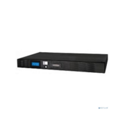CyberPower PR1000ELCDRT1U ИБП {Line-Interactive, 1000VA/670W USB/RS-232/EPO/SNMPslot (6 IEC С13), 6В/9 Ач х 4}